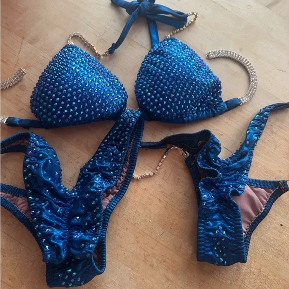 3 PIECE! BIKINI COMPETITION SUIT OCB IFBB NPC - Picture 7 of 8